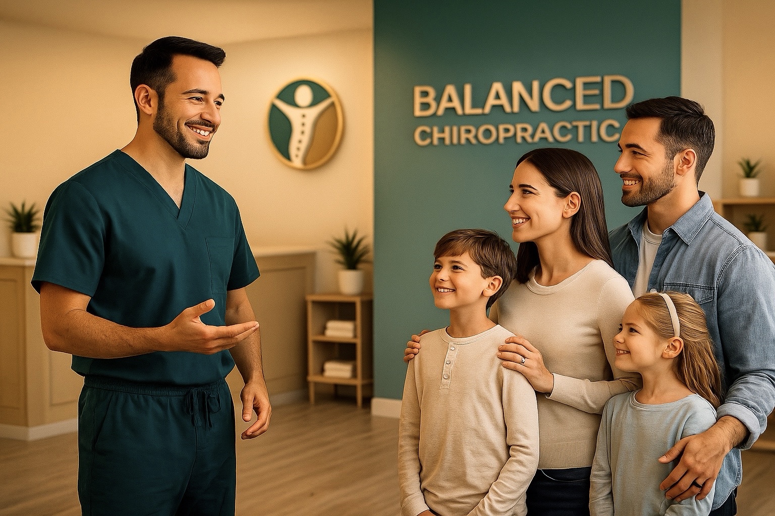 Balanced Chiropractic reception area in Logansport, Indiana