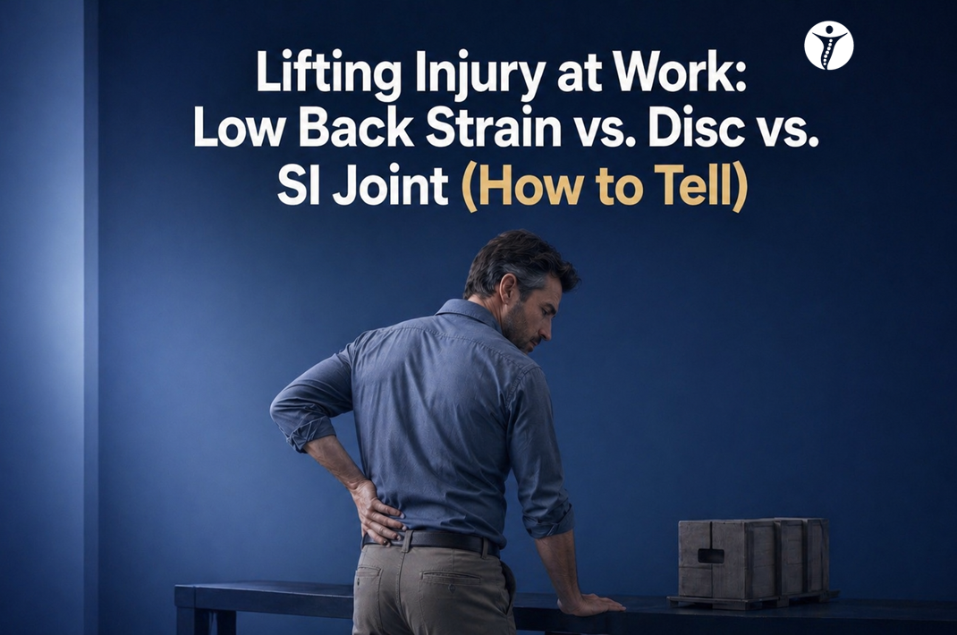 Lifting Injury at Work: Low Back Strain vs. Disc vs. SI Joint (How to Tell)