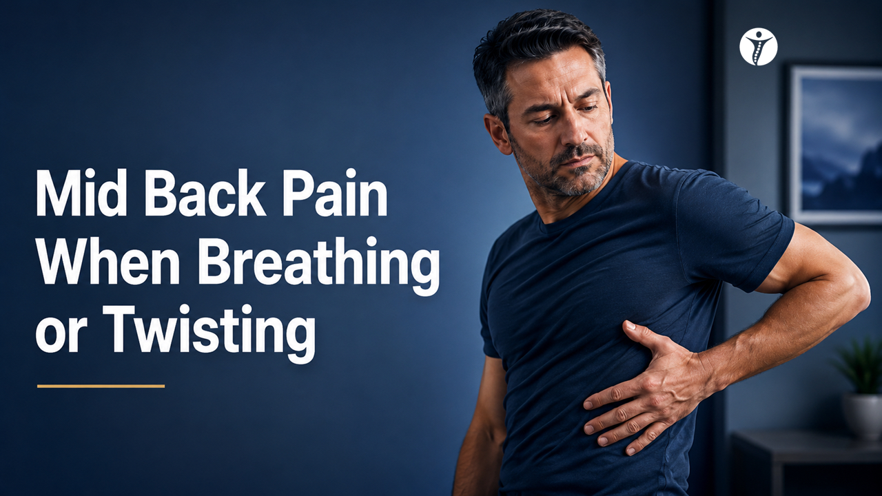Mid Back Pain When Breathing or Twisting: What It Often Means (and When to Worry)