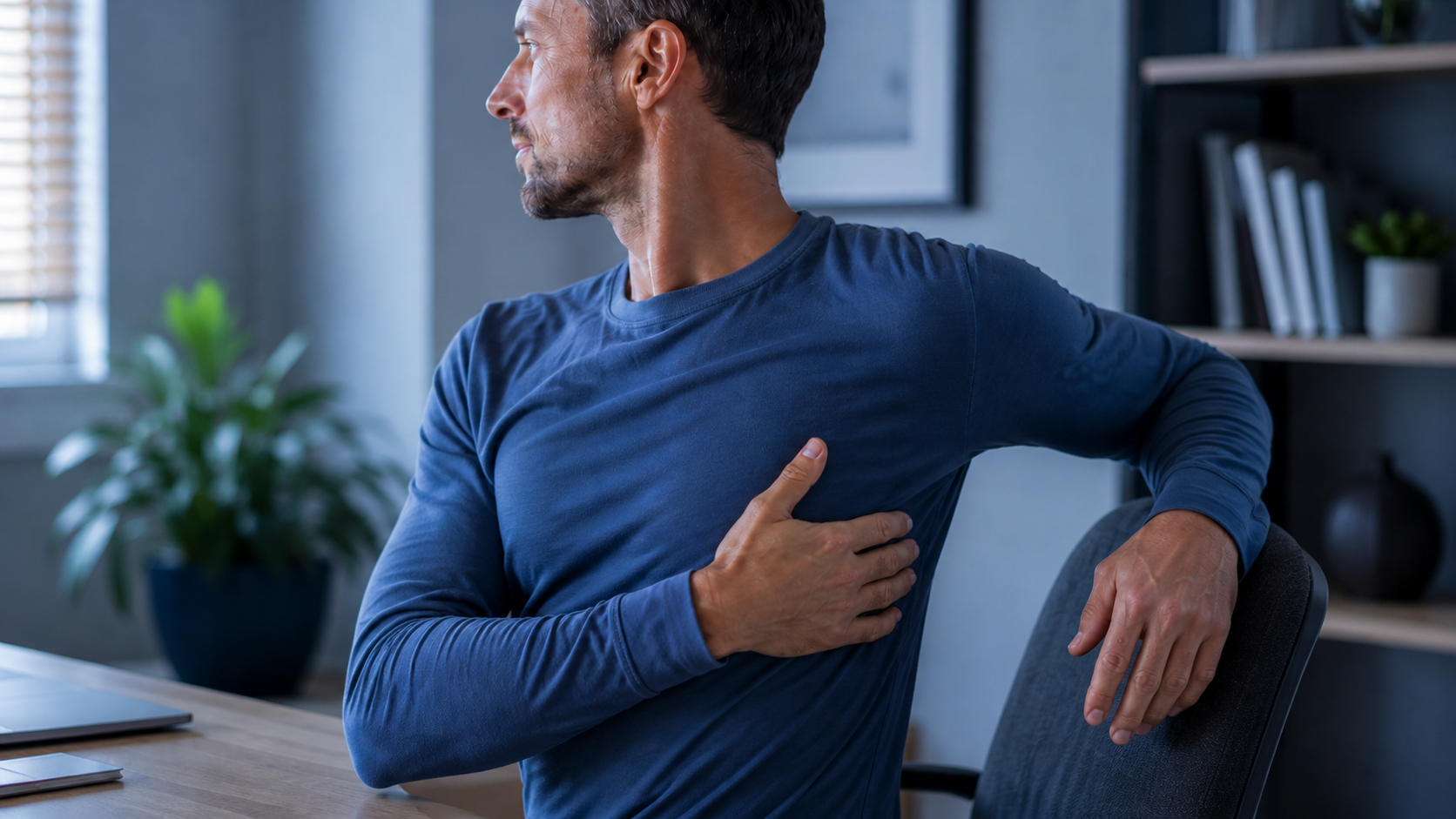 Supporting visual reinforcing mid-back pain pattern clues and conservative first steps: movement, load control, and red flag screening.
