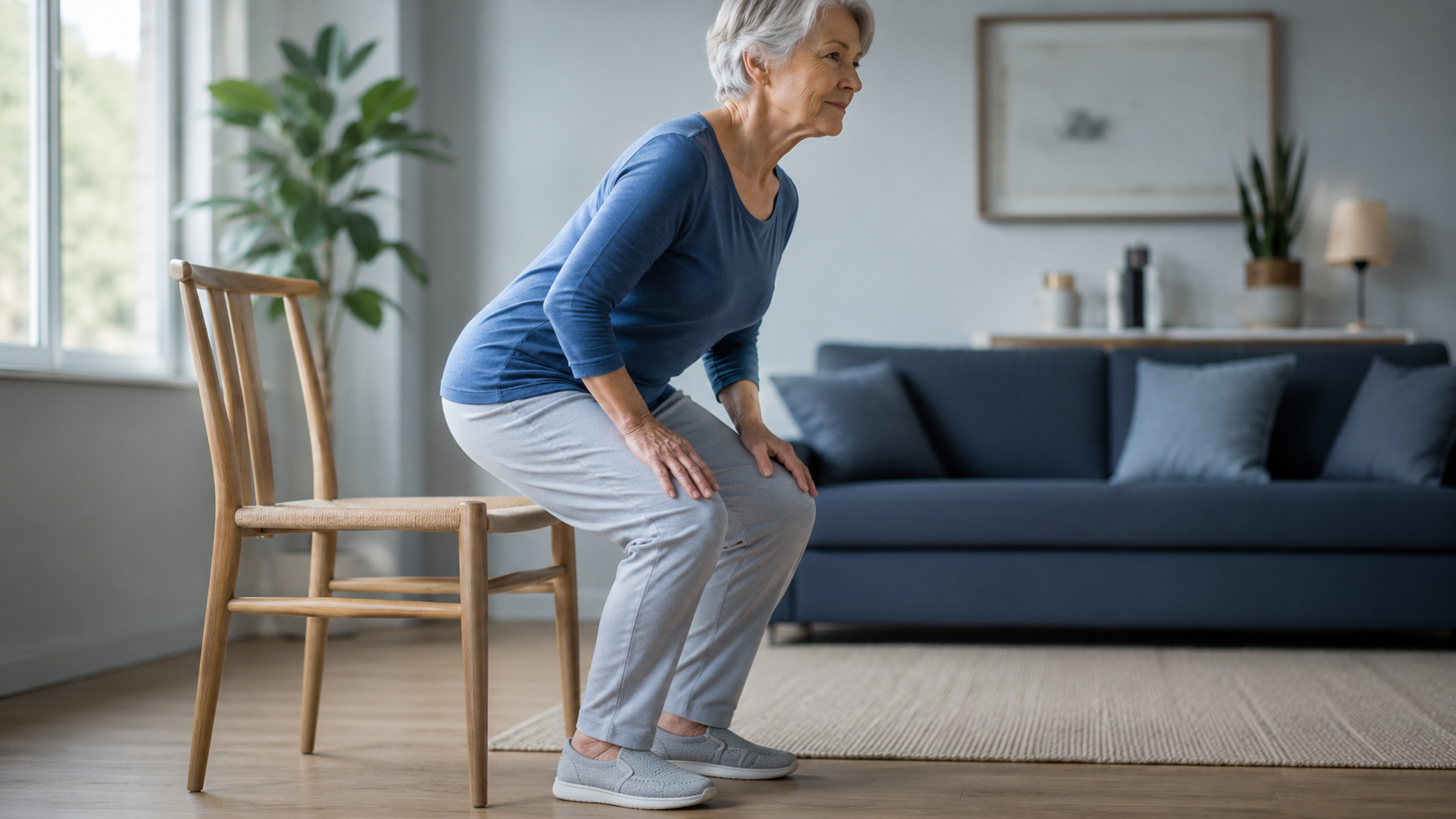 Supporting visual explaining safe intensity rules and next-day guidance for arthritis-friendly movement.