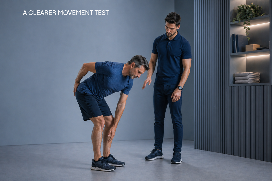 Infographic comparing low back strain, disc/nerve irritation, and SI joint pain after a lifting injury, including pattern clues and first steps.