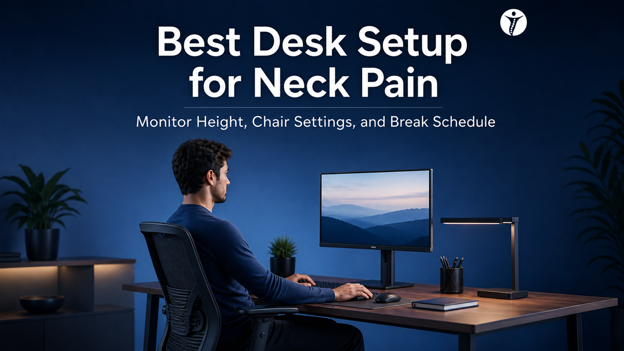 Best Desk Setup for Neck Pain: Monitor Height, Chair Settings, and Break Schedule