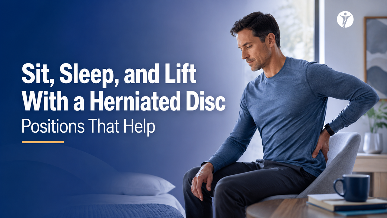 How to Sit, Sleep, and Lift With a Herniated Disc (Positions That Usually Help)