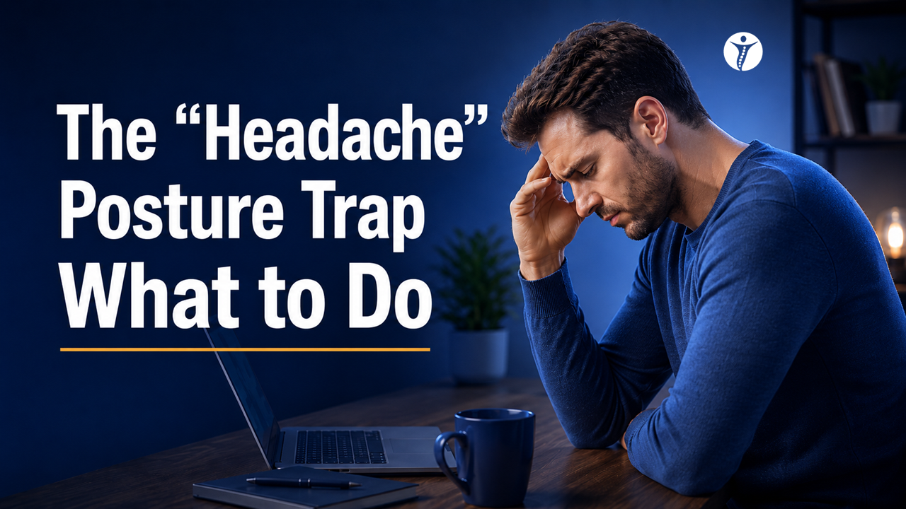The “Headache Posture” Trap: How Neck Tension Triggers Headaches (and What to Do)