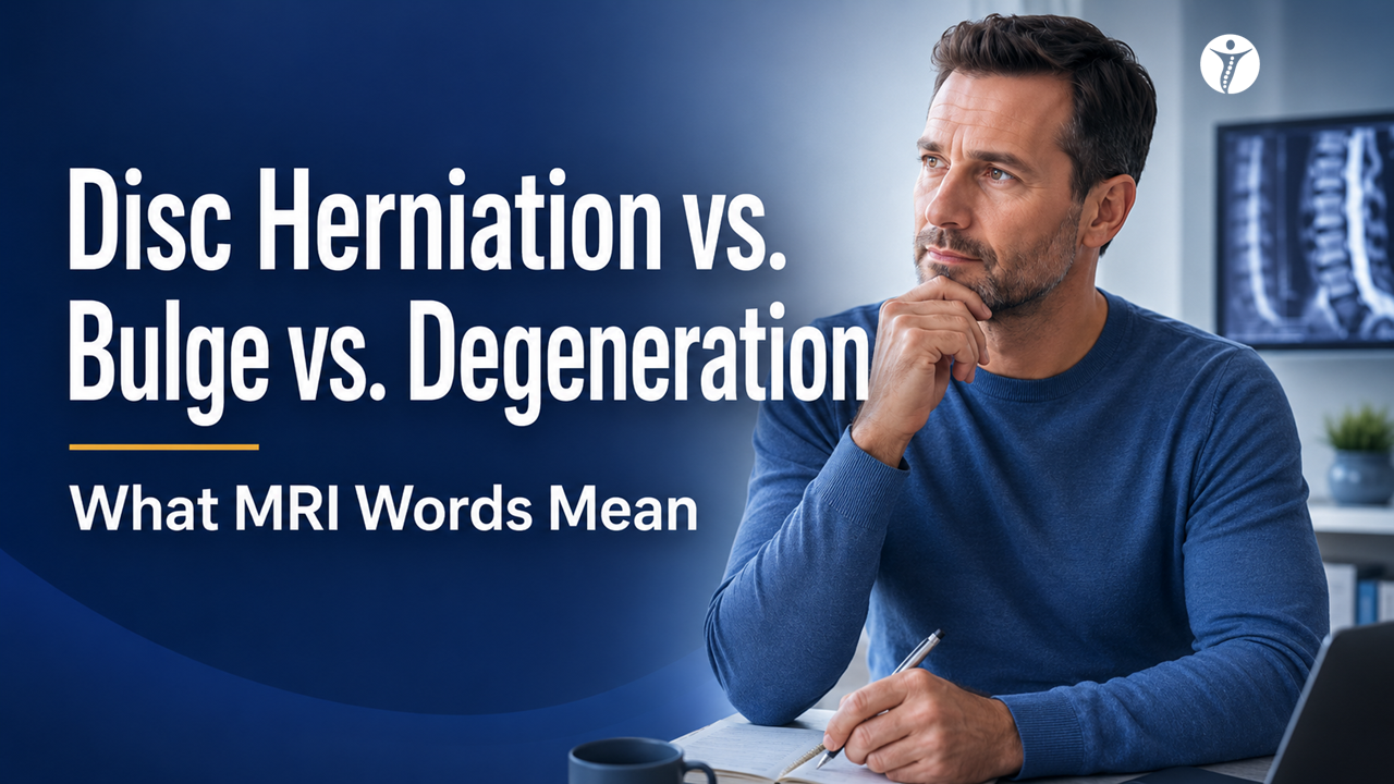 Disc Herniation vs. Bulge vs. Degeneration: What MRI Words Actually Mean